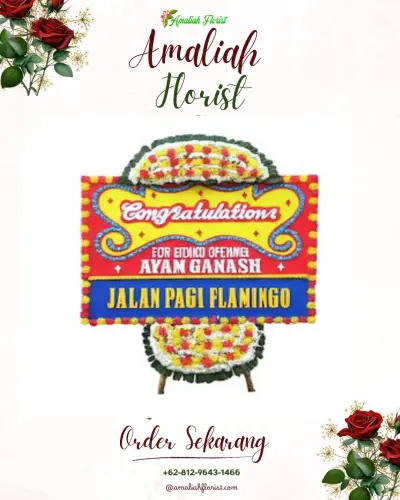 Bunga Papan Congratulation di Hotel Tugu Malang